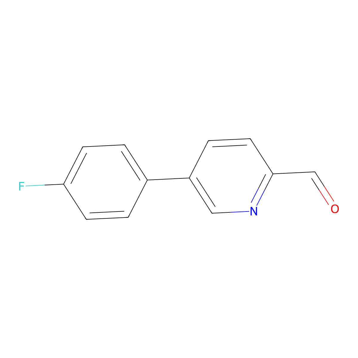 5-(4-Fluorophenyl)picolinaldehyde molecular structure, CAS 1158763-46-2