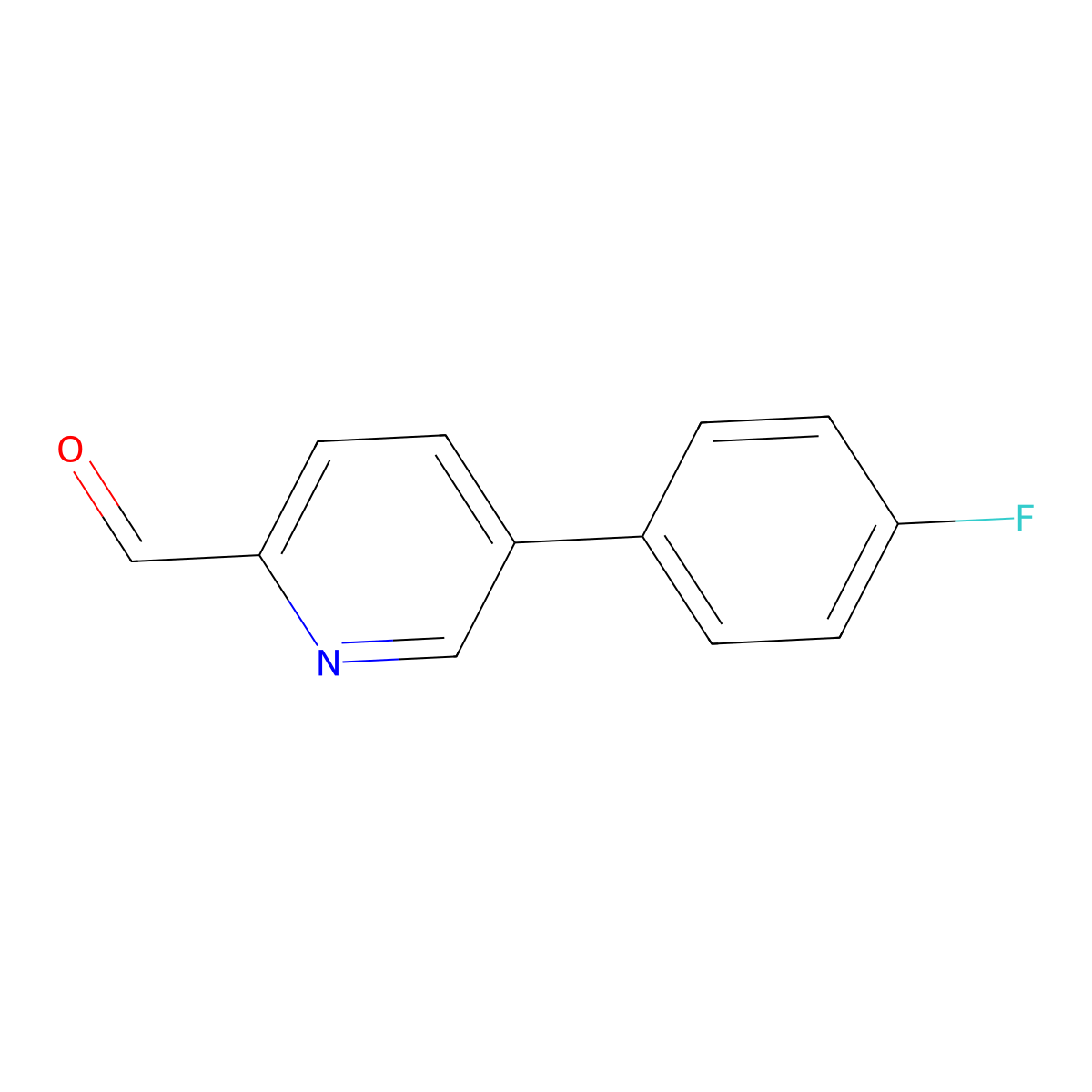 5-(4-Fluorophenyl)picolinaldehyde molecular structure, CAS 1158763-46-2