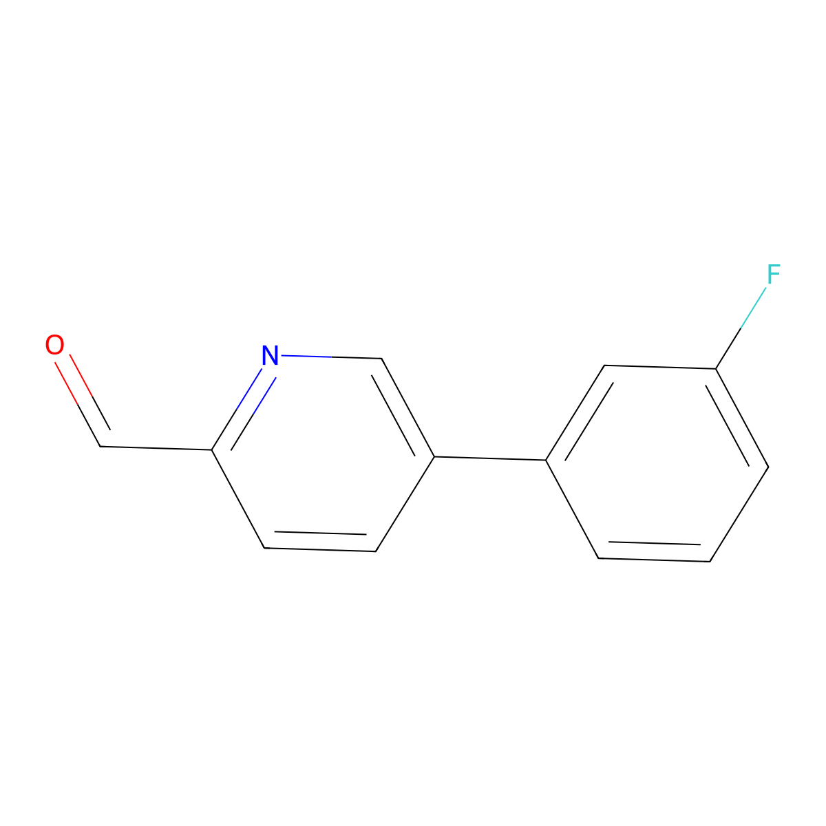 5-(3-Fluorophenyl)pyridine-2-carbaldehyde molecular structure, CAS 1158763-48-4