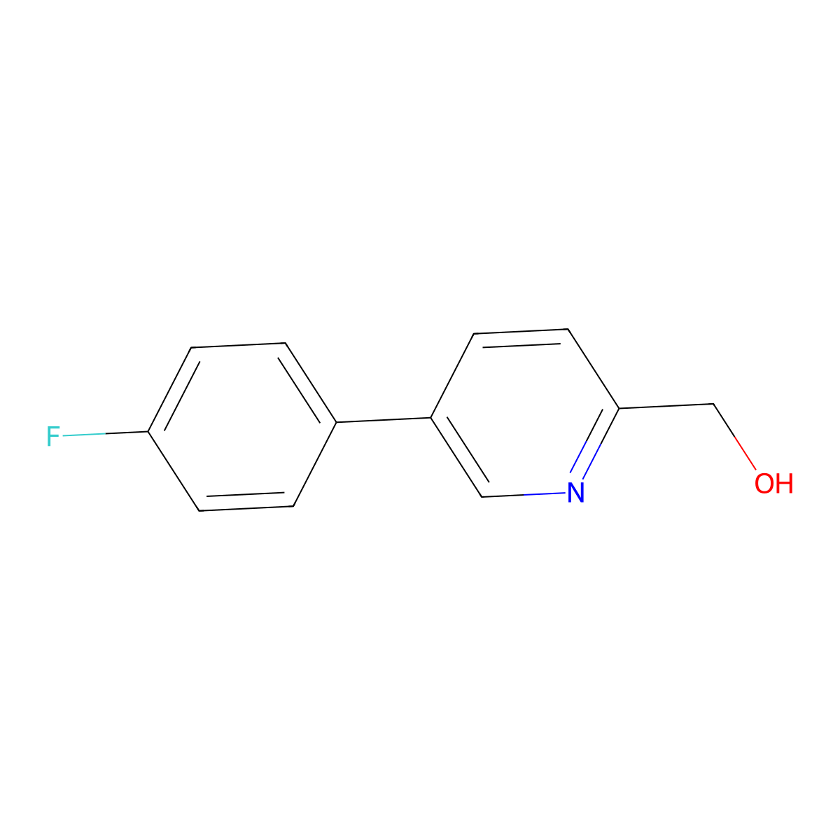 5-(4-Fluorophenyl)pyridine-2-methanol molecular structure, CAS 1158763-59-7