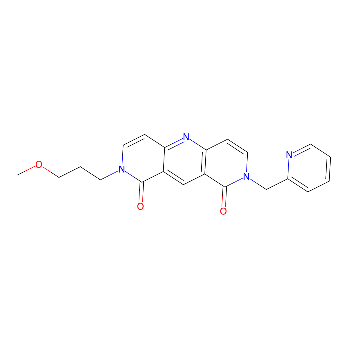 2-(3-methoxypropyl)-8-(2-pyridylmethyl)pyrido[4,3-b][1,6]naphthyridine-1,9(2H,8H)-dione molecular structure, CAS 1158772-31-6