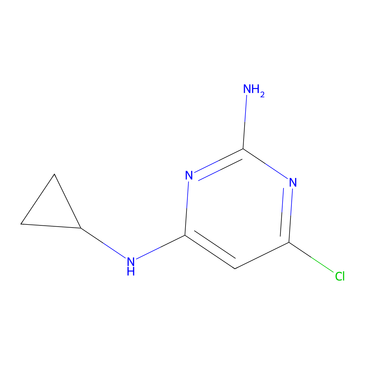 6-Chloro-N4-cyclopropylpyrimidine-2,4-diamine molecular structure, CAS 1158781-49-7