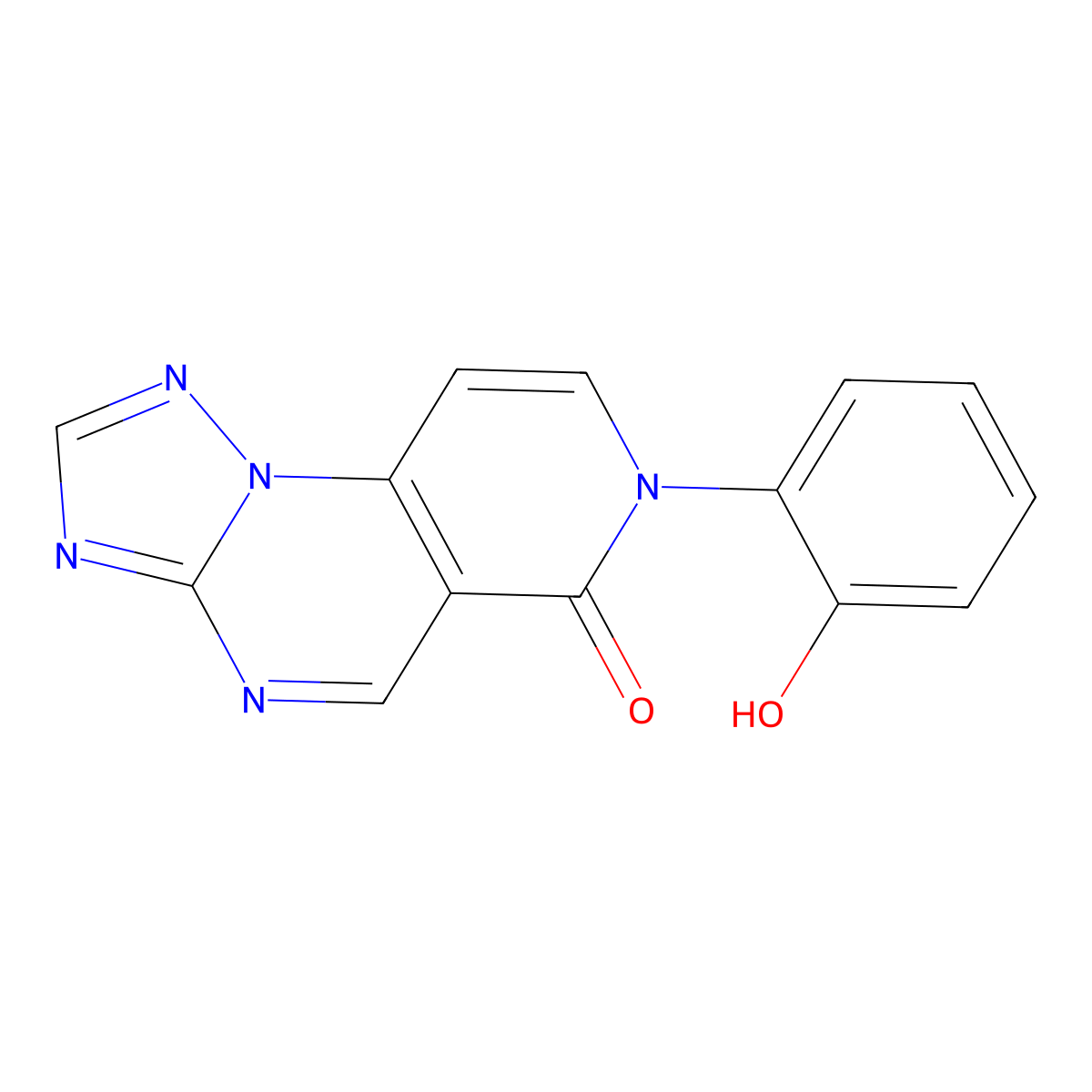 7-(2-hydroxyphenyl)pyrido[3,4-e][1,2,4]triazolo[1,5-a]pyrimidin-6(7H)-one molecular structure, CAS 1158788-16-9