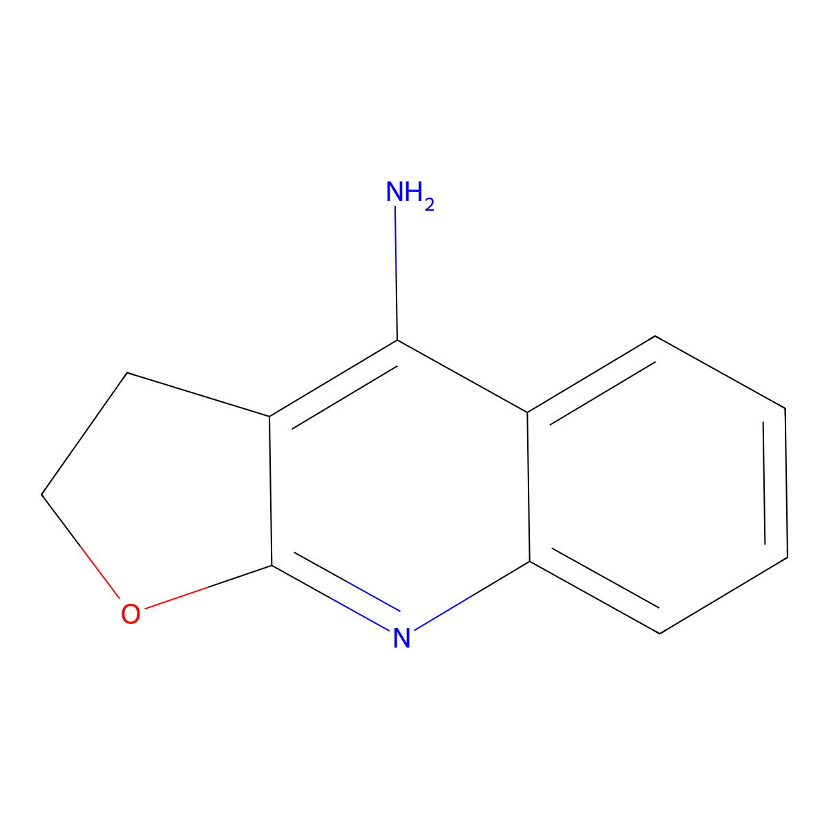 2,3-Dihydrofuro[2,3-b]quinolin-4-amine molecular structure, CAS 115881-50-0