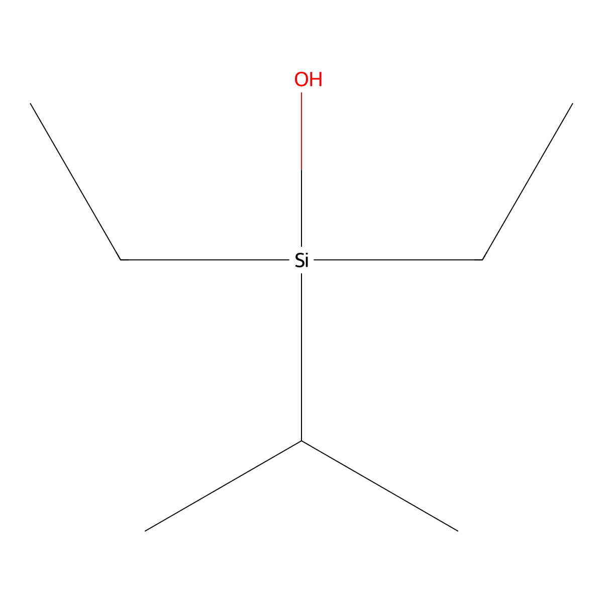 Diethyl(isopropyl)silanol molecular structure, CAS 1158830-31-9