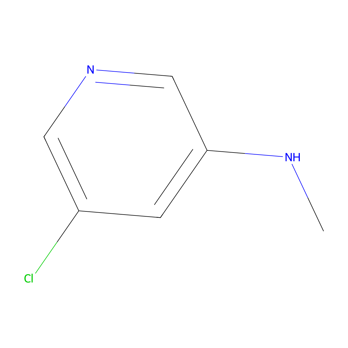 5-chloro-N-methylpyridin-3-amine molecular structure, CAS 1158838-28-8