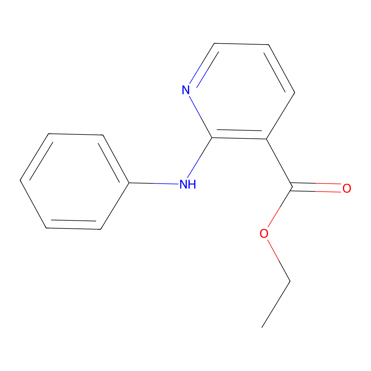 Ethyl 2-(phenylamino)nicotinate molecular structure, CAS 115891-18-4
