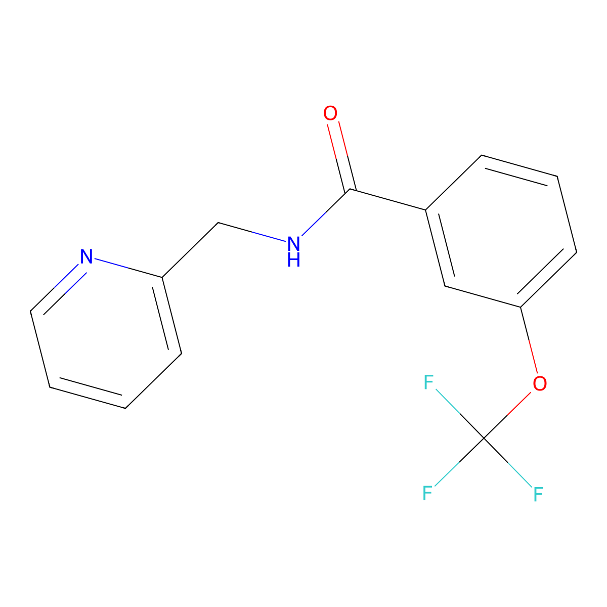 N-[(pyridin-2-yl)methyl]-3-(trifluoromethoxy)benzamide molecular structure, CAS 1158949-09-7