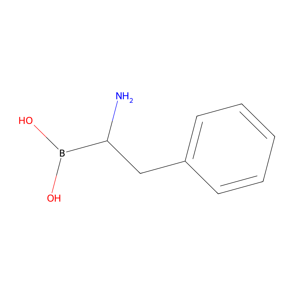 (1-Amino-2-phenylethyl)boronic acid molecular structure, CAS 1158974-92-5