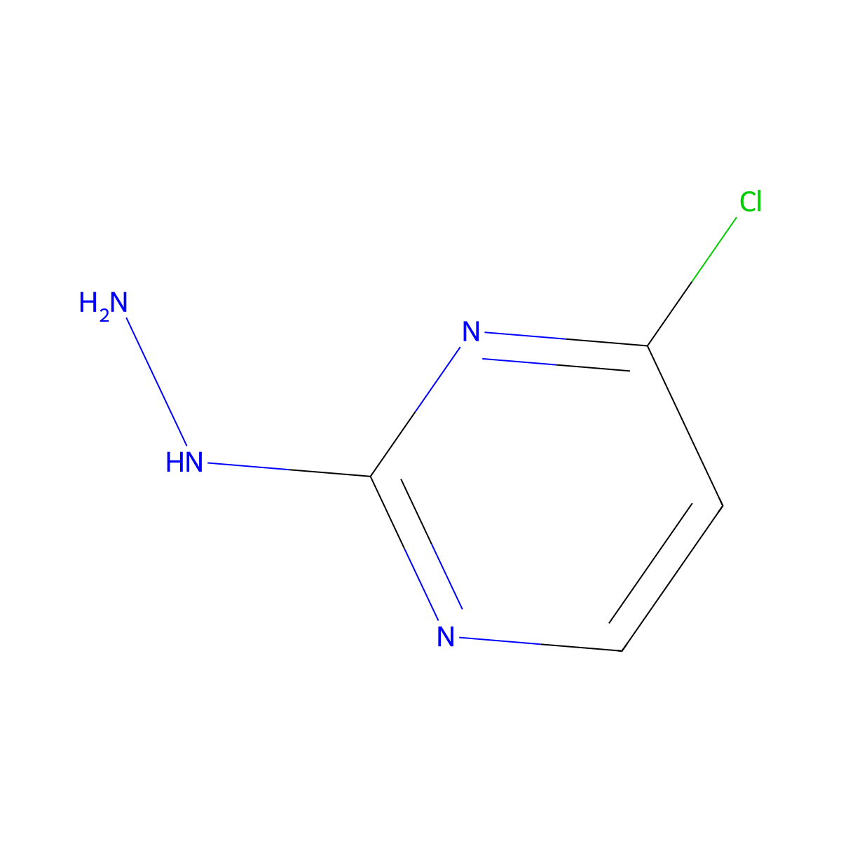 4-Chloro-2-hydrazinylpyrimidine molecular structure, CAS 1158984-54-3