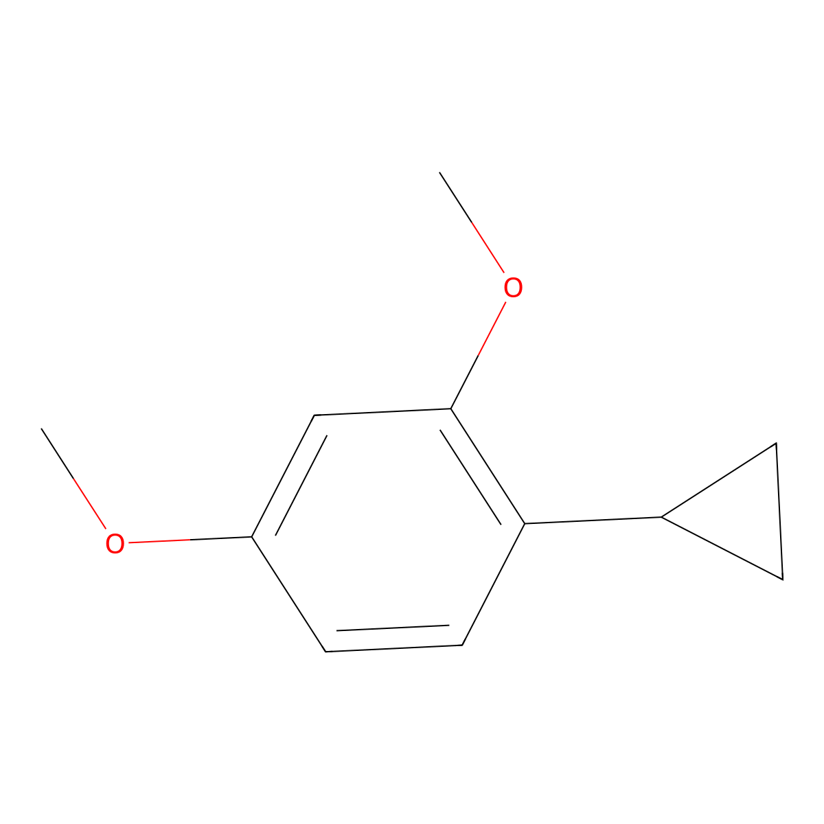 1-Cyclopropyl-2,4-dimethoxybenzene molecular structure, CAS 1158985-15-9
