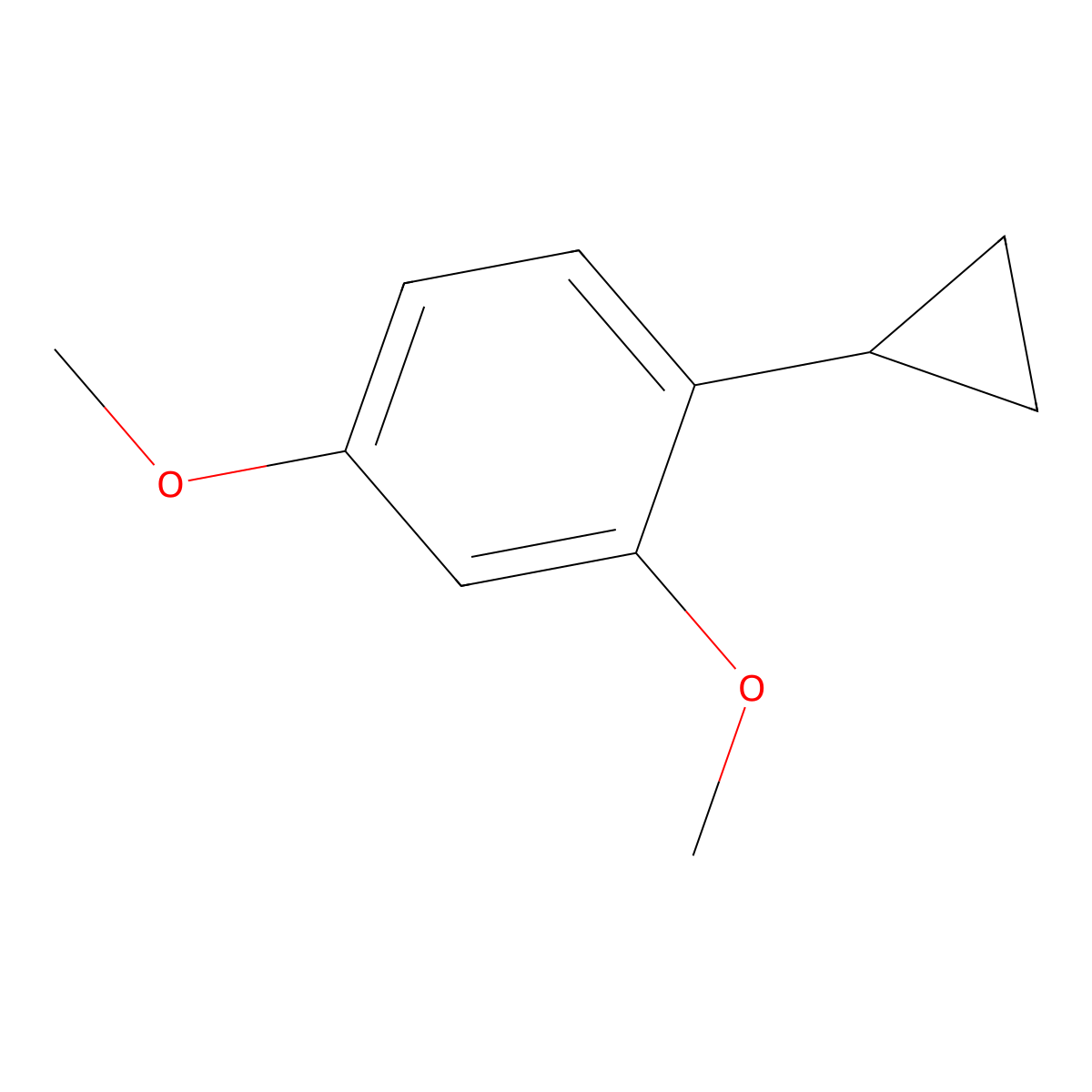 1-Cyclopropyl-2,4-dimethoxybenzene molecular structure, CAS 1158985-15-9