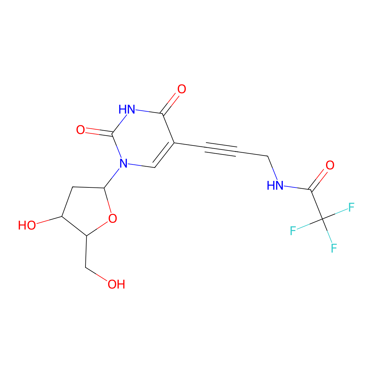 TFA-ap-dU molecular structure, CAS 115899-40-6