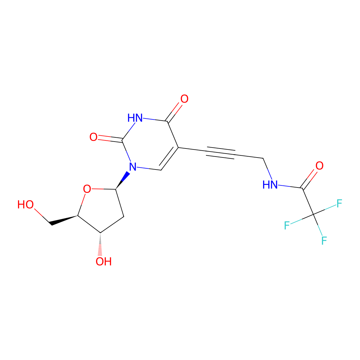 TFA-ap-dU molecular structure, CAS 115899-40-6