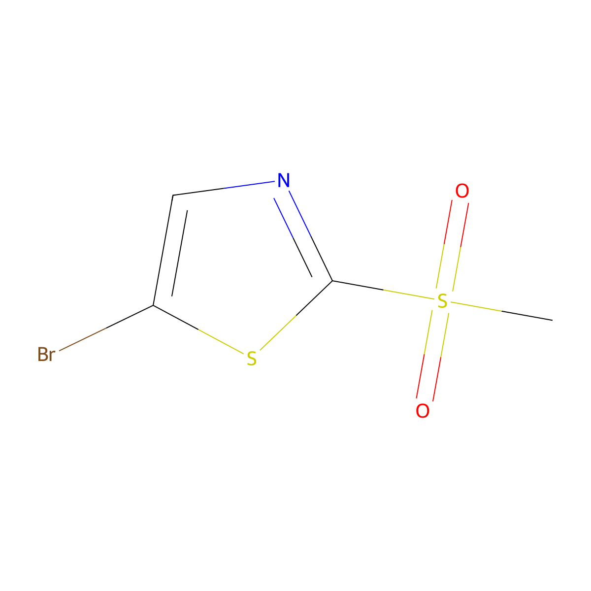 5-Bromo-2-(methylsulfonyl)thiazole molecular structure, CAS 1158994-67-2