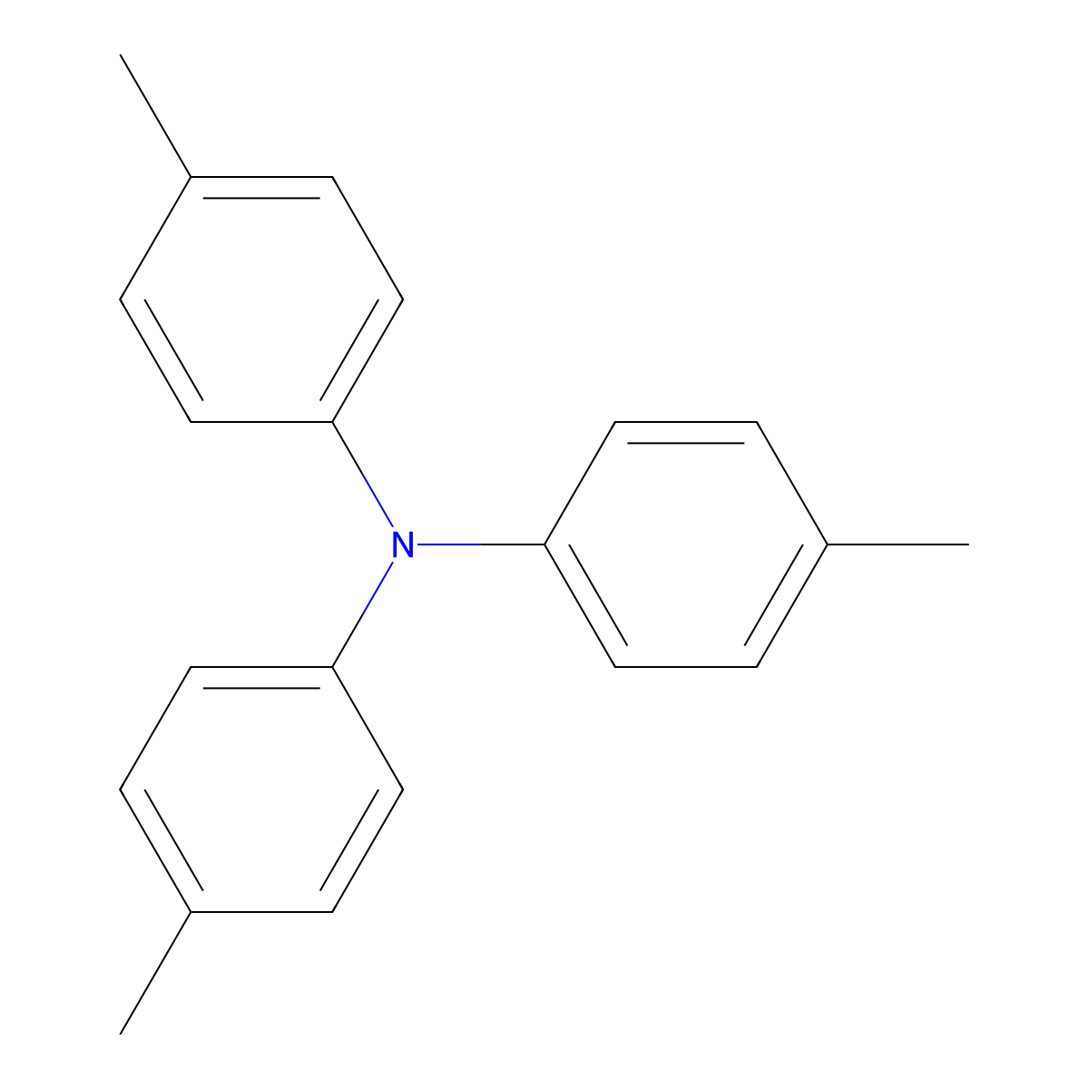 Tri-p-tolylamine molecular structure, CAS 1159-53-1