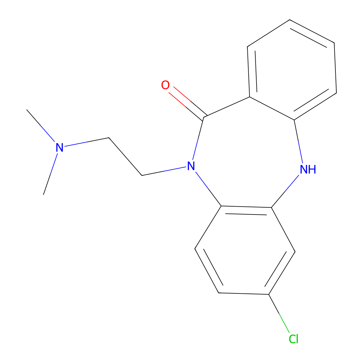 Clobenzepam molecular structure, CAS 1159-93-9