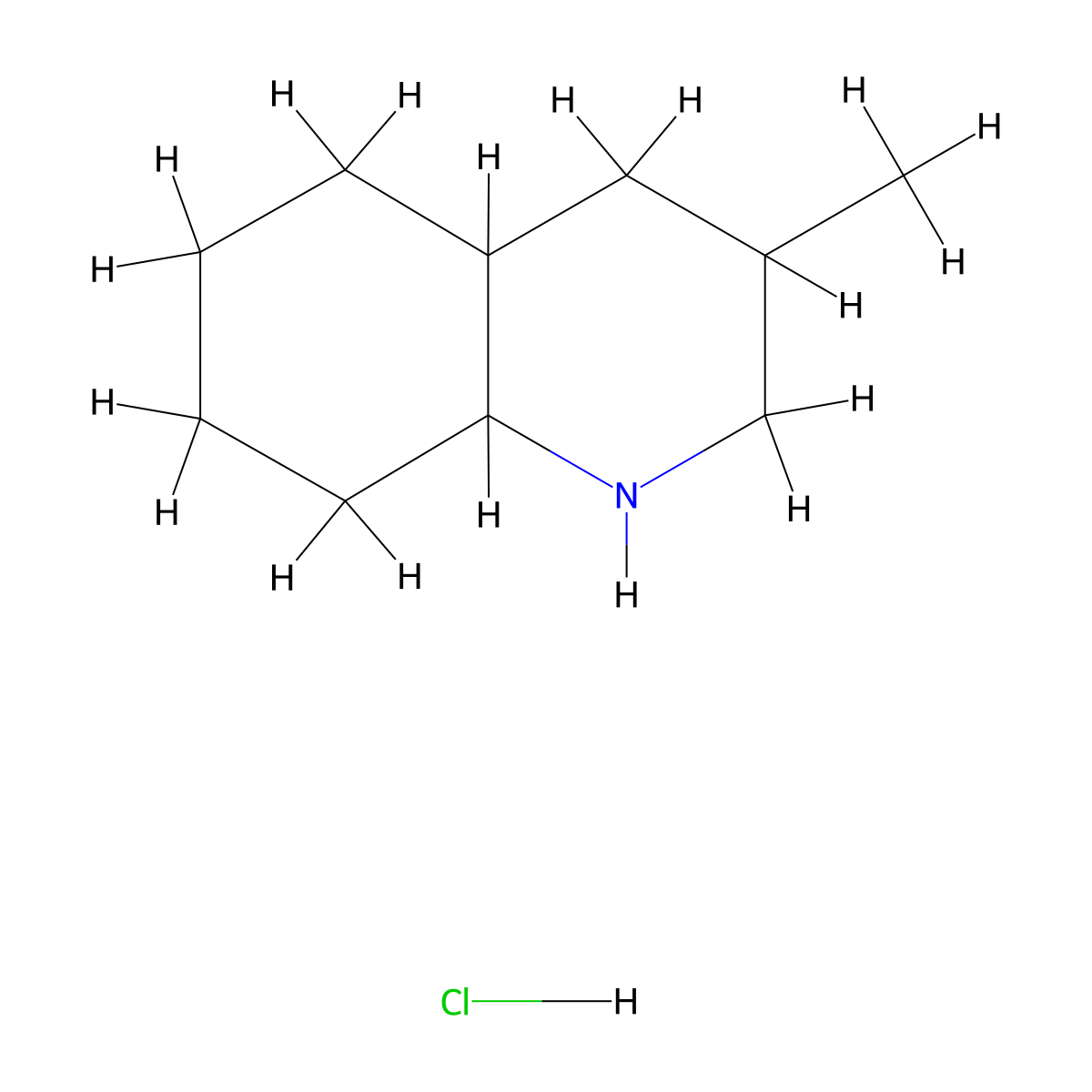 3-Methyl-decahydroquinoline hydrochloride molecular structure, CAS 1159010-32-8