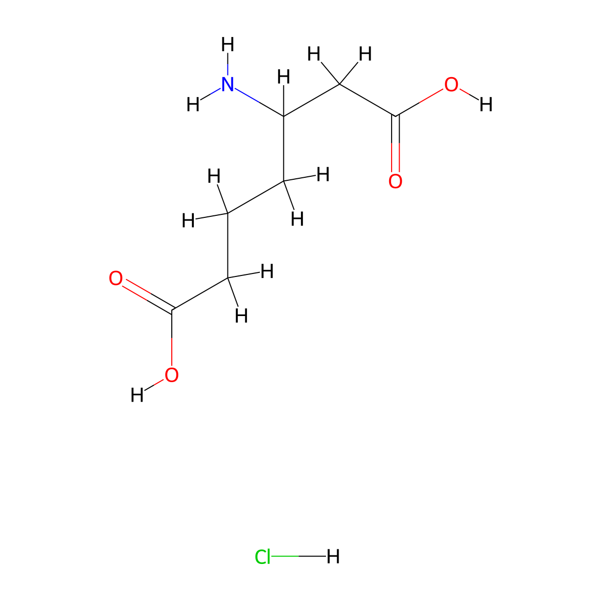 3-Aminoheptanedioic acid hydrochloride molecular structure, CAS 115909-58-5
