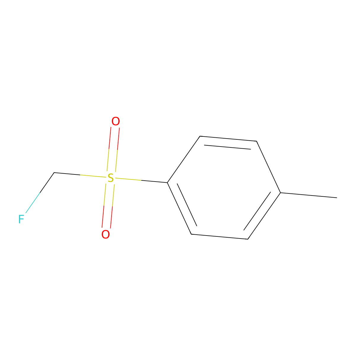 Benzene, 1-[(fluoromethyl)sulfonyl]-4-methyl- molecular structure, CAS 115909-68-7
