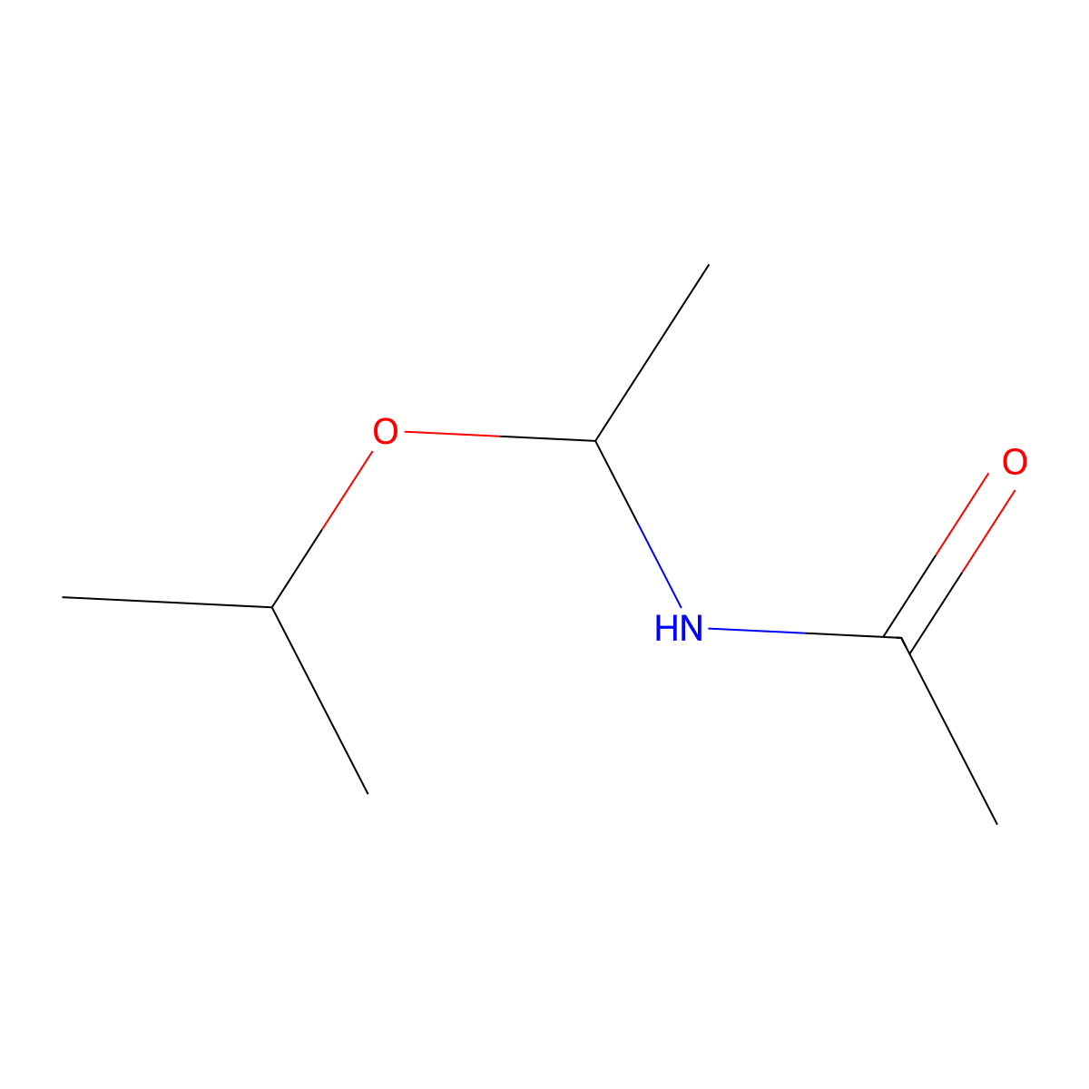 N-(1-Isopropoxyethyl)acetamide molecular structure, CAS 115910-75-3
