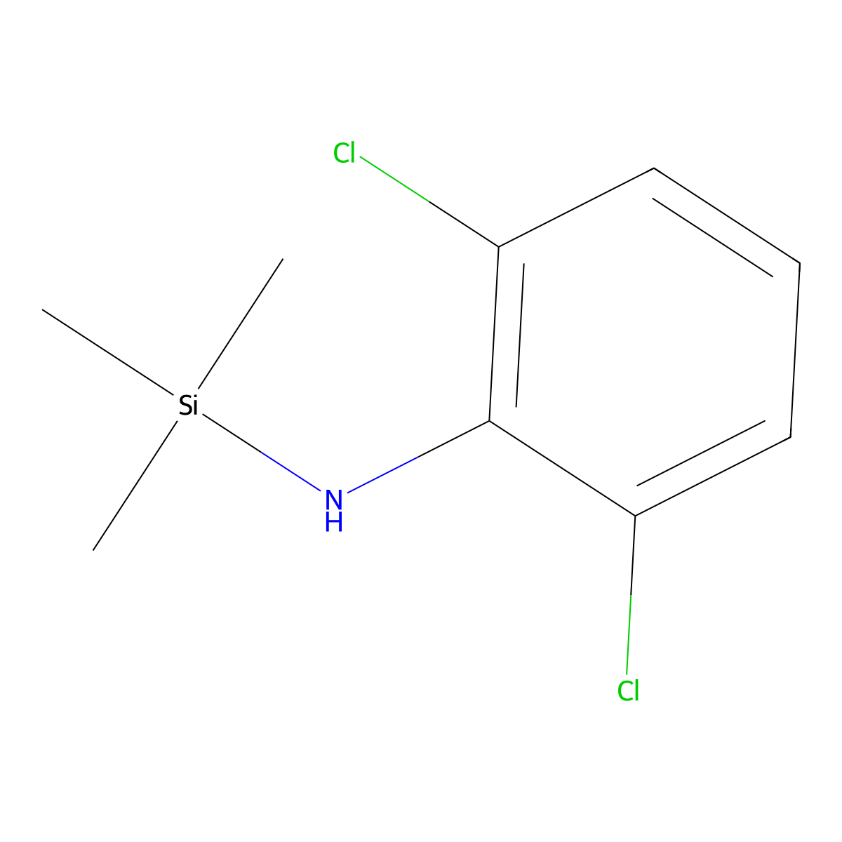2,6-Dichloro-N-trimethylsilylaniline molecular structure, CAS 115910-92-4