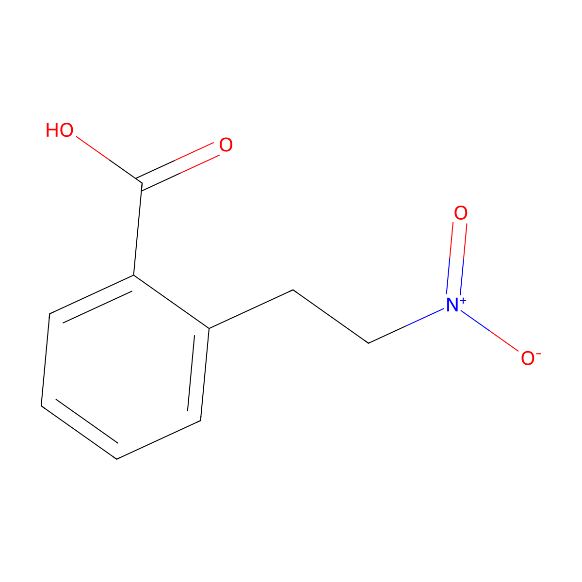 2-(2-Nitroethyl)benzoic acid molecular structure, CAS 115912-92-0