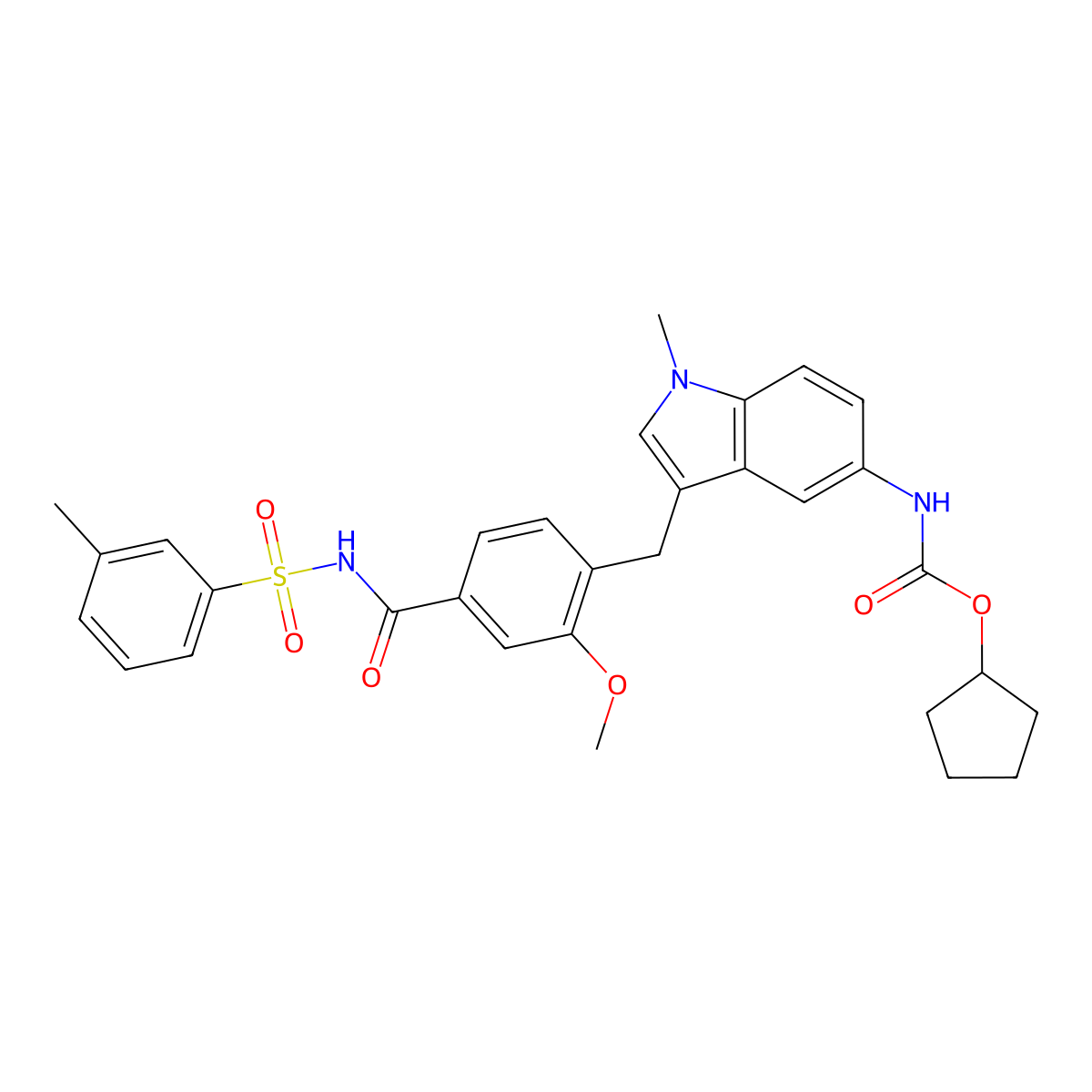 Zafirlukast m-Tolyl Isomer molecular structure, CAS 1159195-69-3