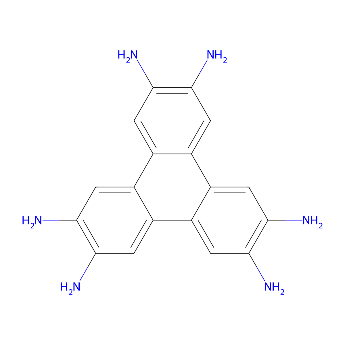 2,3,6,7,10,11-Hexaaminotriphenylene molecular structure, CAS 1159202-33-1