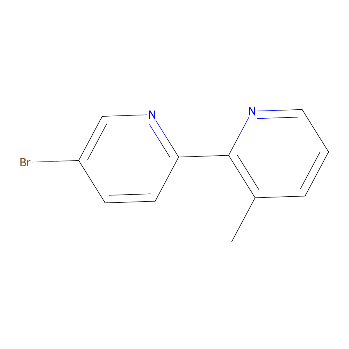 5'-Bromo-3-methyl-2,2'-bipyridine molecular structure, CAS 1159281-27-2