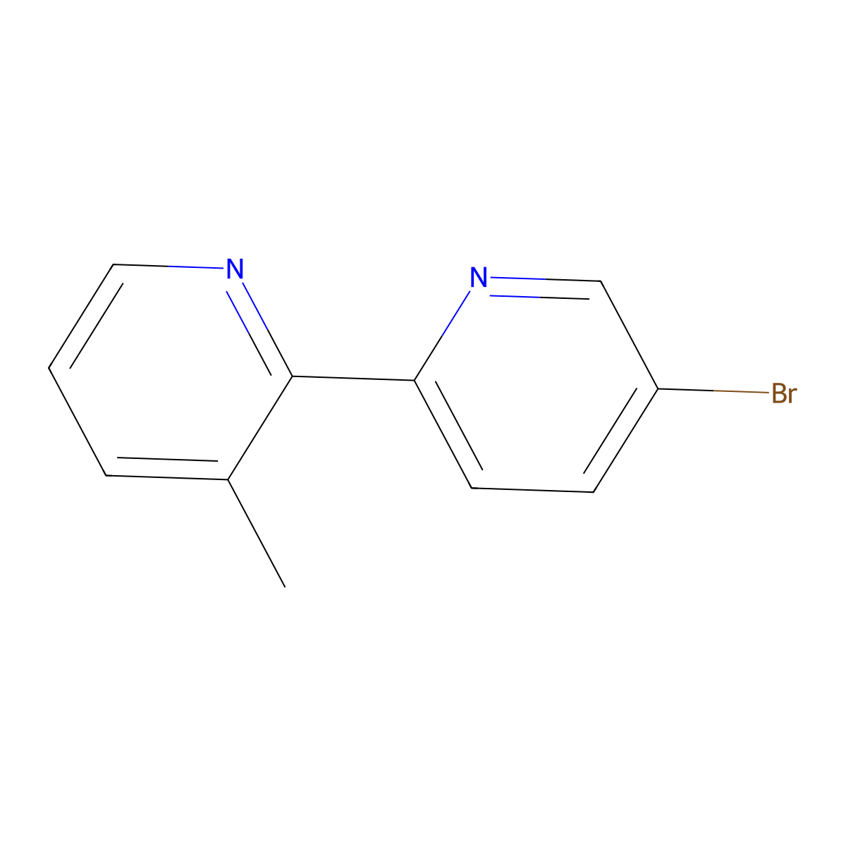 5'-Bromo-3-methyl-2,2'-bipyridine molecular structure, CAS 1159281-27-2