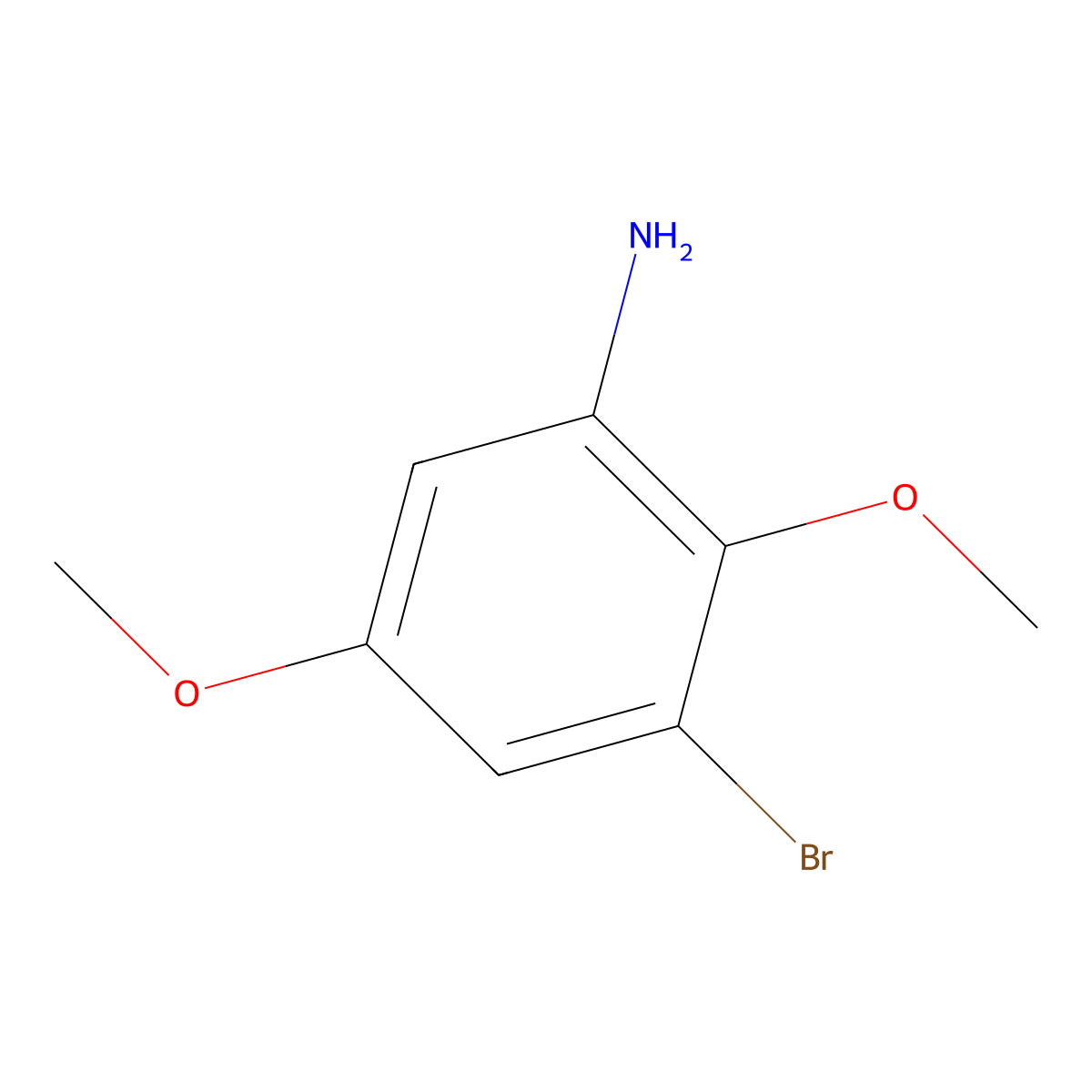 3-Bromo-2,5-dimethoxyaniline molecular structure, CAS 115929-62-9
