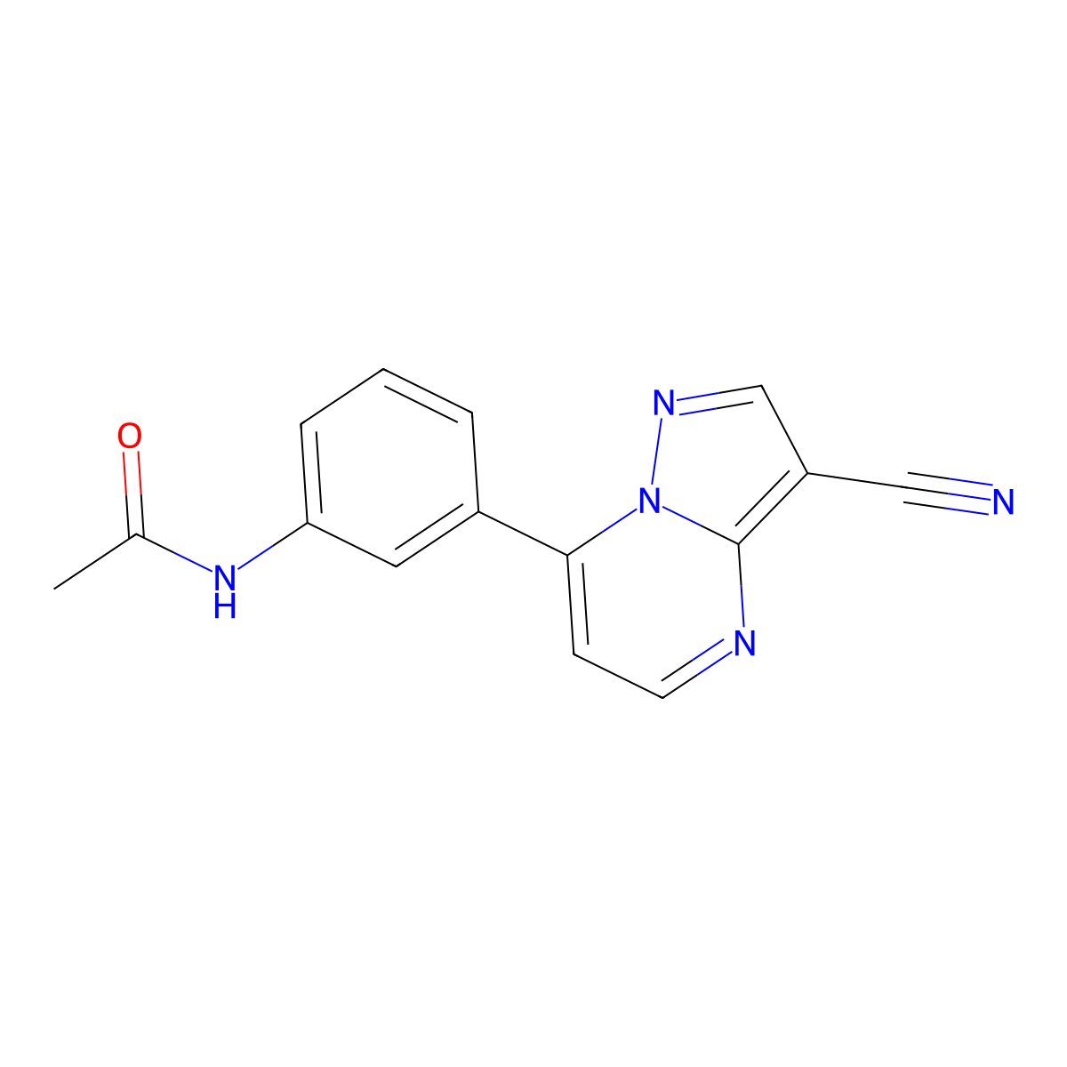 N-Desesethylzaleplon molecular structure, CAS 115931-01-6