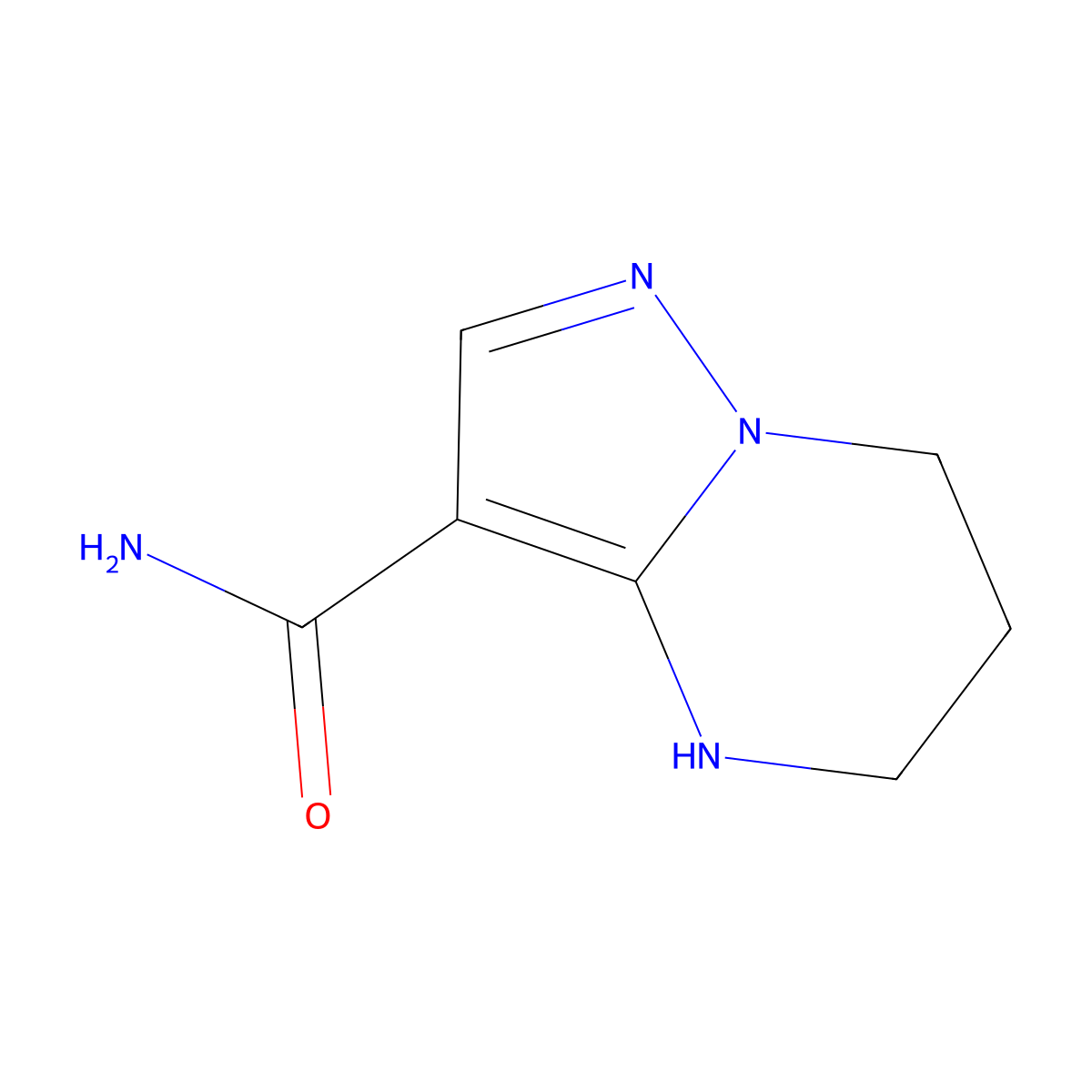 4H,5H,6H,7H-pyrazolo[1,5-a]pyrimidine-3-carboxamide molecular structure, CAS 115931-34-5