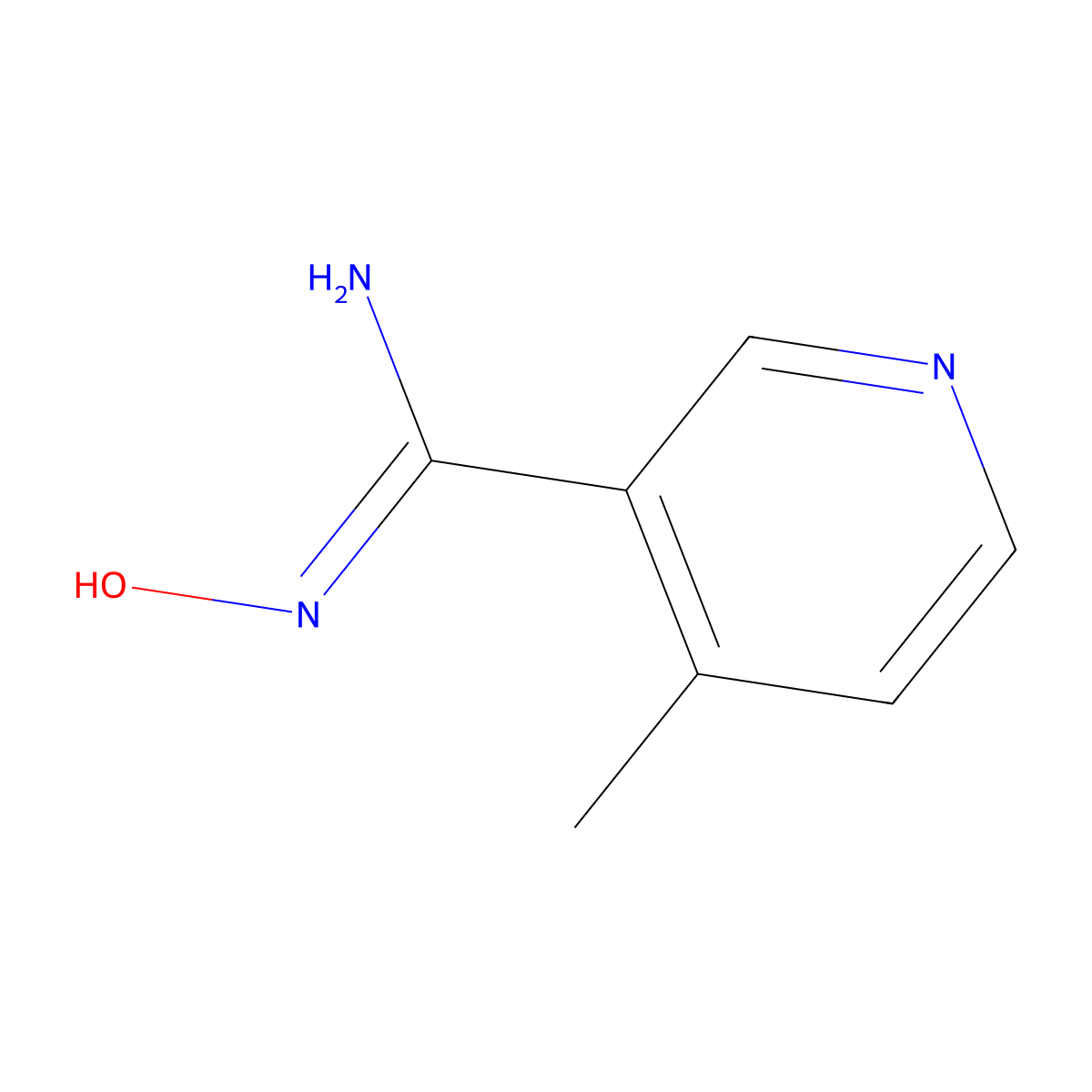 N'-Hydroxy-4-methylpyridine-3-carboximidamide molecular structure, CAS 1159319-18-2