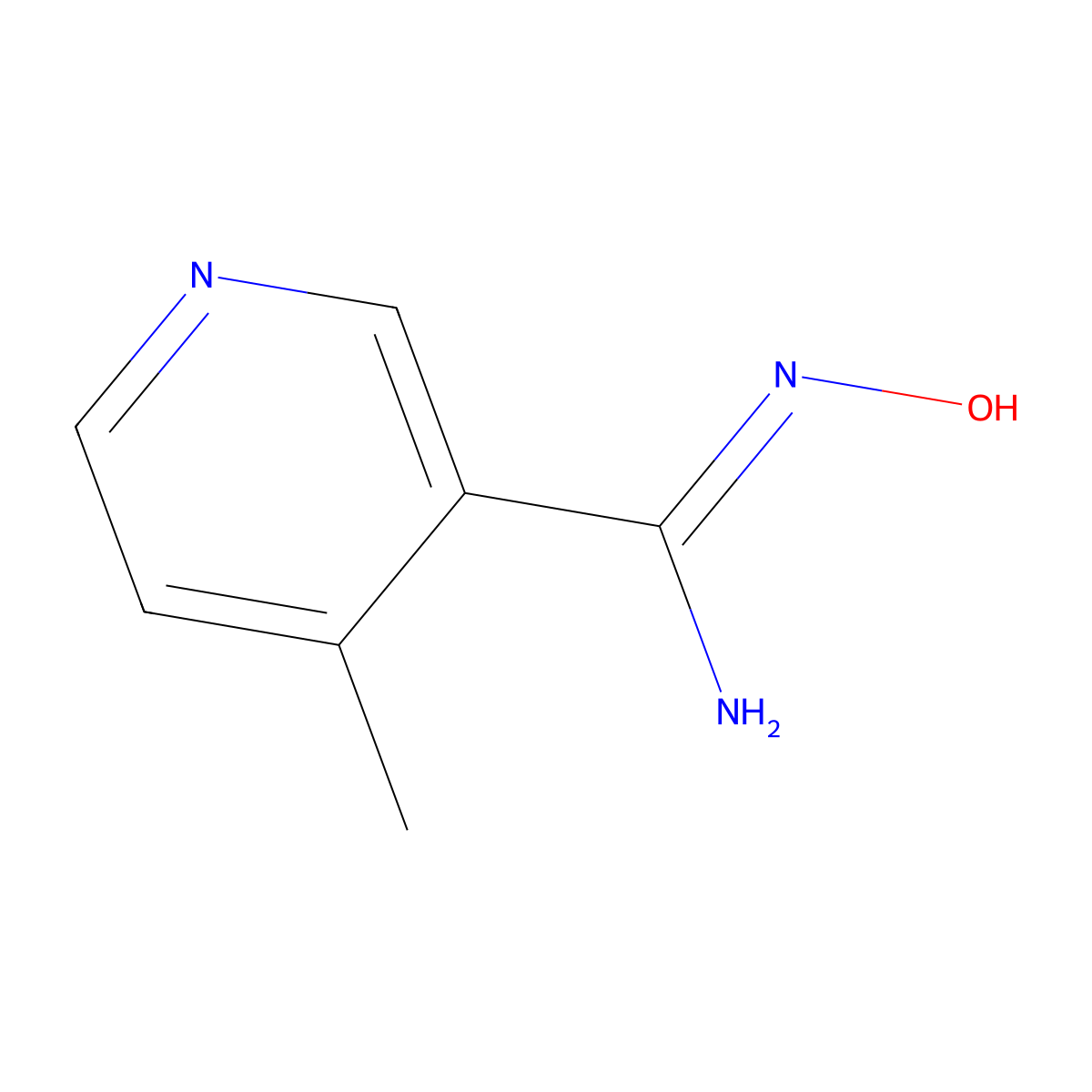 N'-Hydroxy-4-methylpyridine-3-carboximidamide molecular structure, CAS 1159319-18-2