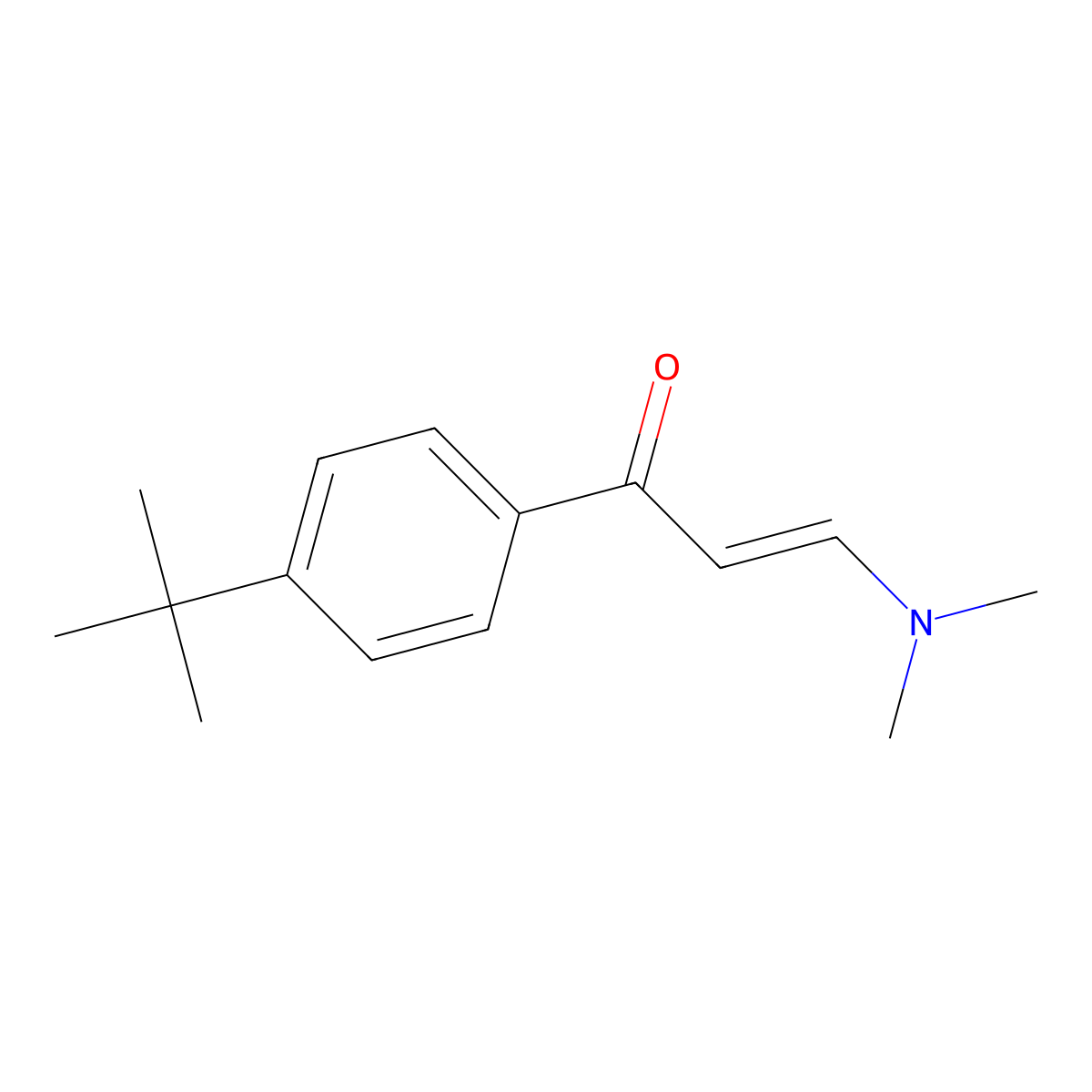 (2E)-1-(4-Tert-butylphenyl)-3-(dimethylamino)prop-2-EN-1-one molecular structure, CAS 115933-37-4