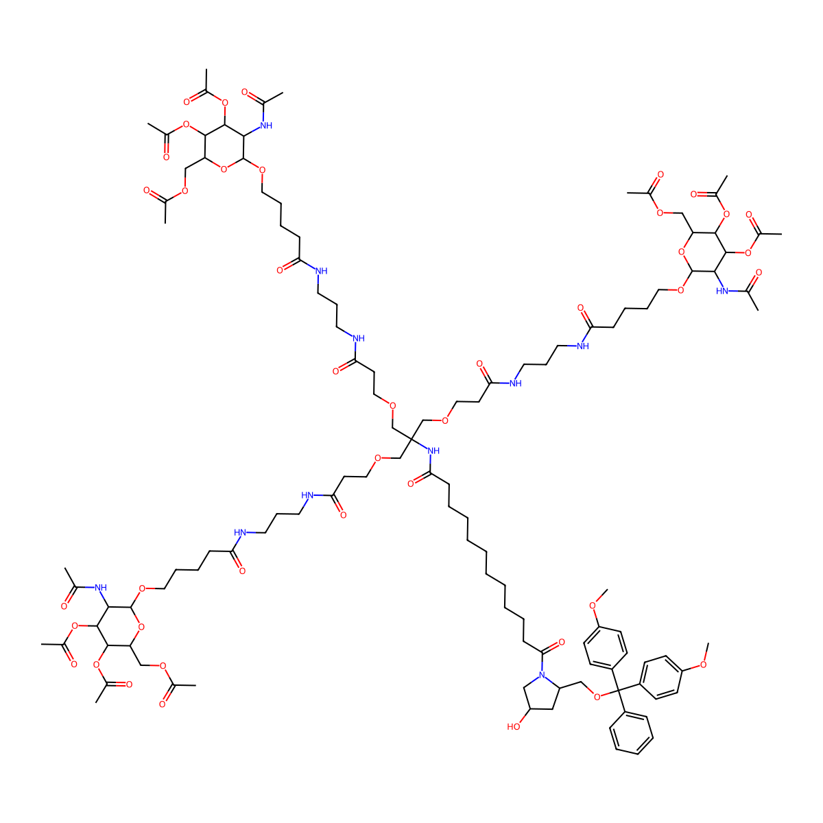 GalNac-L96 analog molecular structure, CAS 1159408-72-6