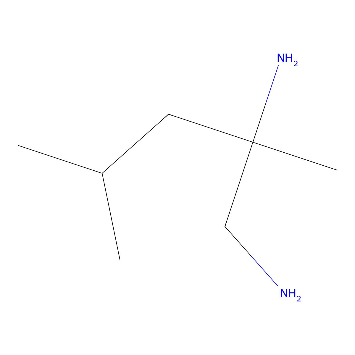 2,4-Dimethylpentane-1,2-diamine molecular structure, CAS 115947-69-8