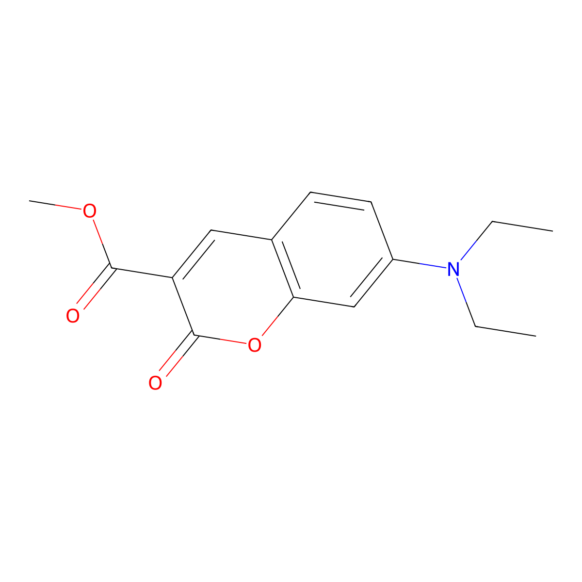 Methyl 7-(Diethylamino)-2-oxo-2H-chromene-3-carboxylate molecular structure, CAS 115948-29-3