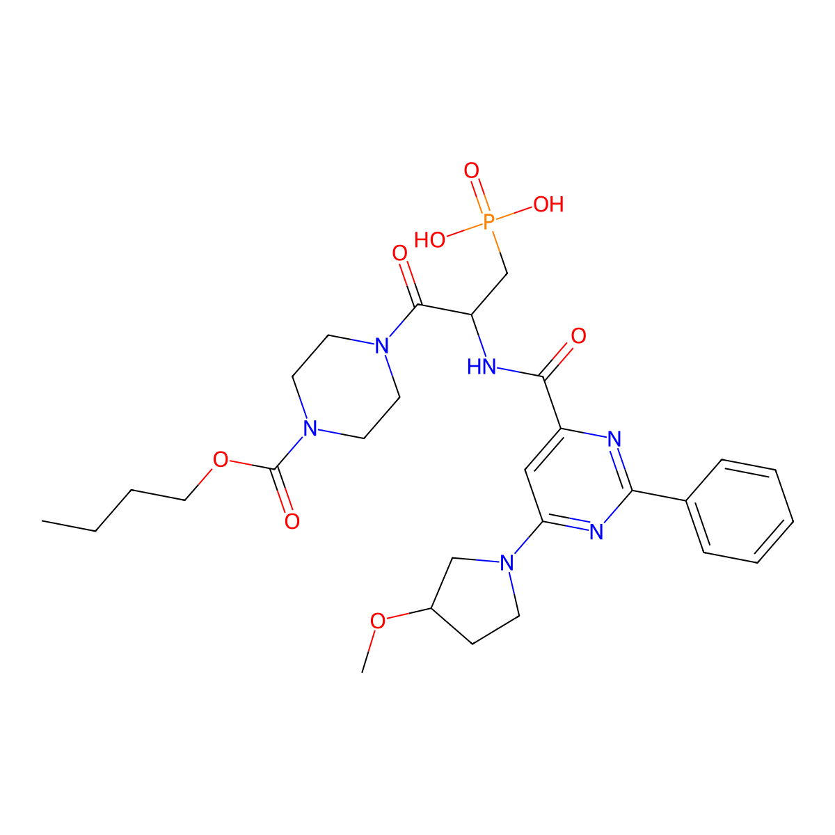 Selatogrel molecular structure, CAS 1159500-34-1