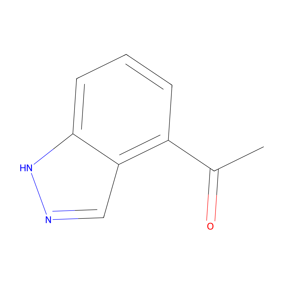 1-(1H-indazol-4-yl)ethan-1-one molecular structure, CAS 1159511-21-3