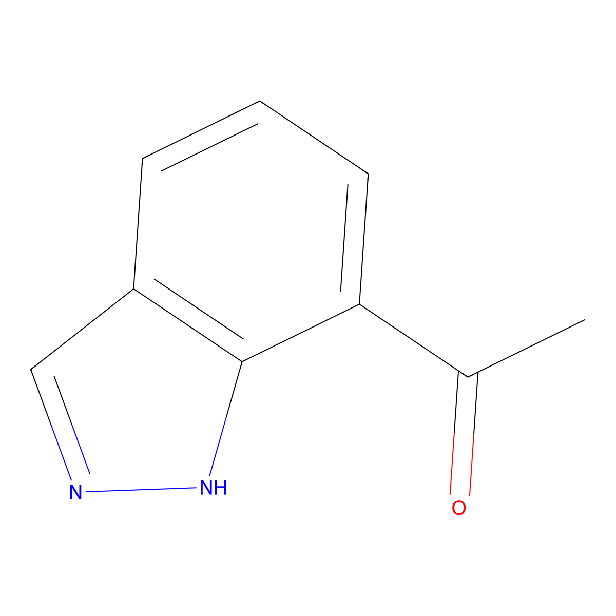 1-(1H-indazol-7-yl)ethanone molecular structure, CAS 1159511-22-4