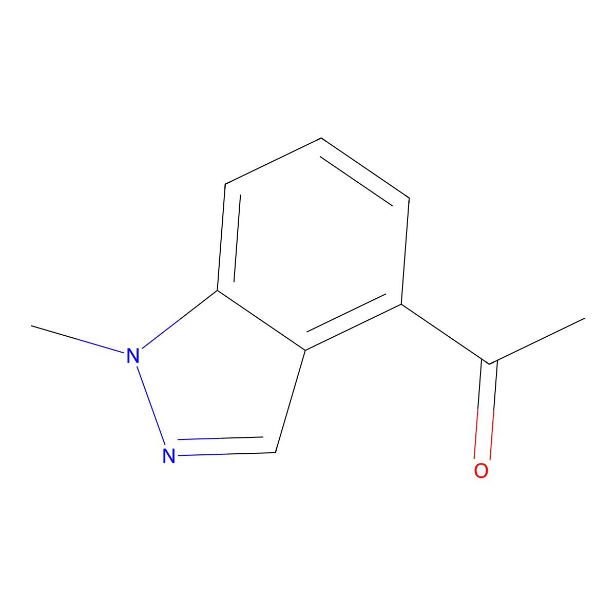 4-Acetyl-1-methyl-1H-indazole molecular structure, CAS 1159511-23-5