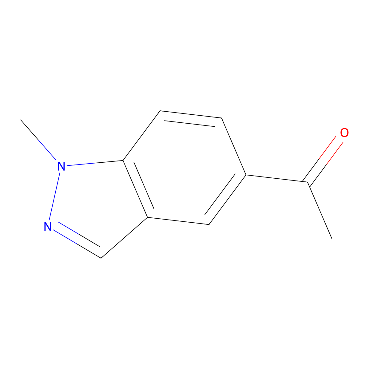 1-(1-Methyl-1H-indazol-5-yl)ethanone molecular structure, CAS 1159511-24-6