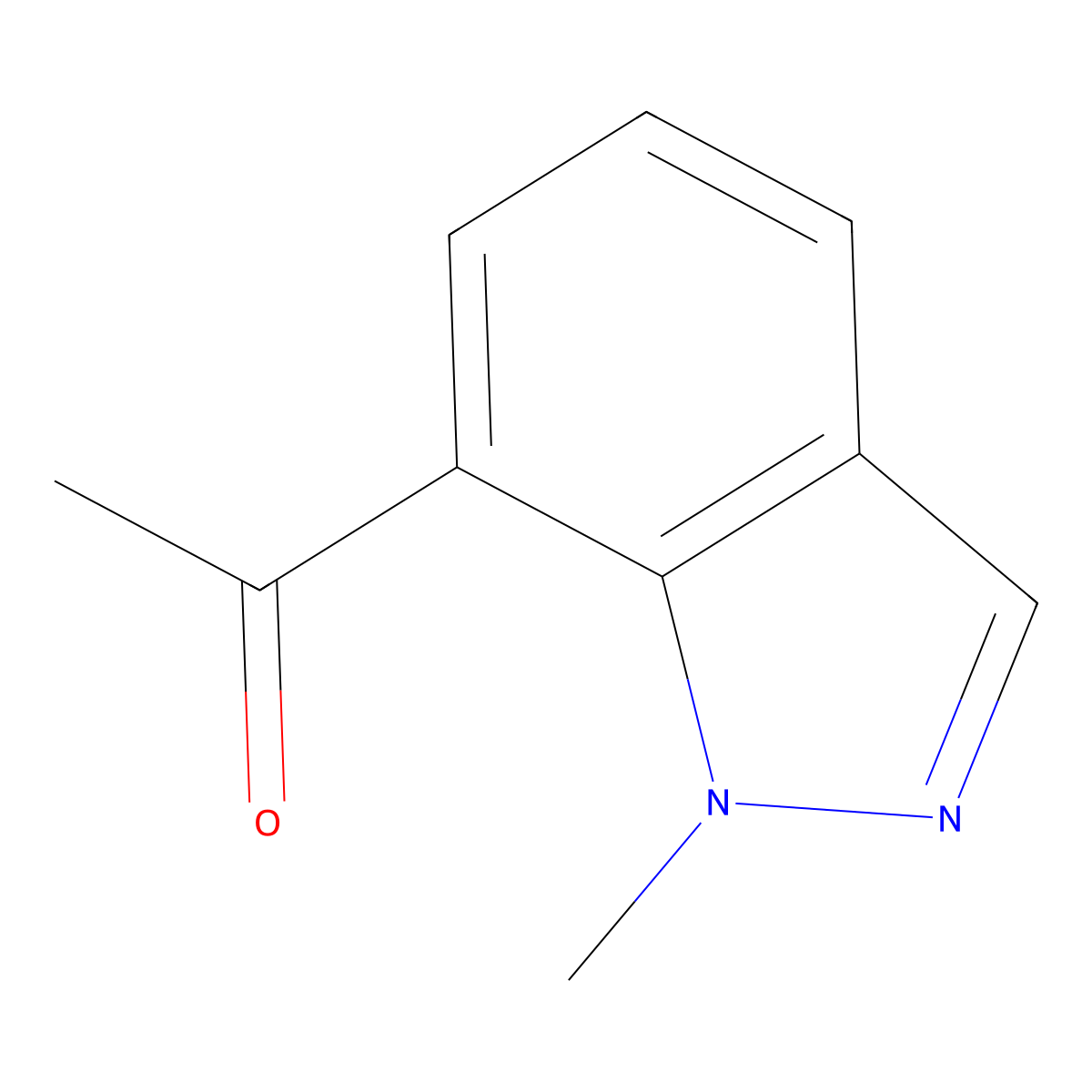 1-(1-Methyl-1H-indazol-7-yl)ethanone molecular structure, CAS 1159511-26-8