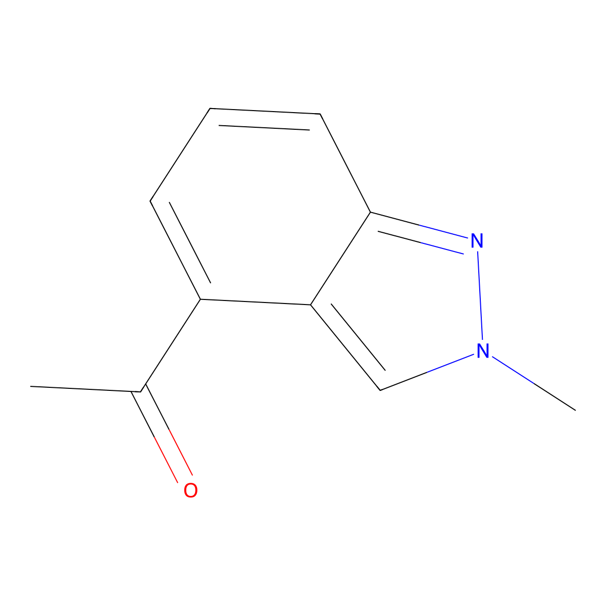 4-Acetyl-2-methyl-2H-indazole molecular structure, CAS 1159511-27-9