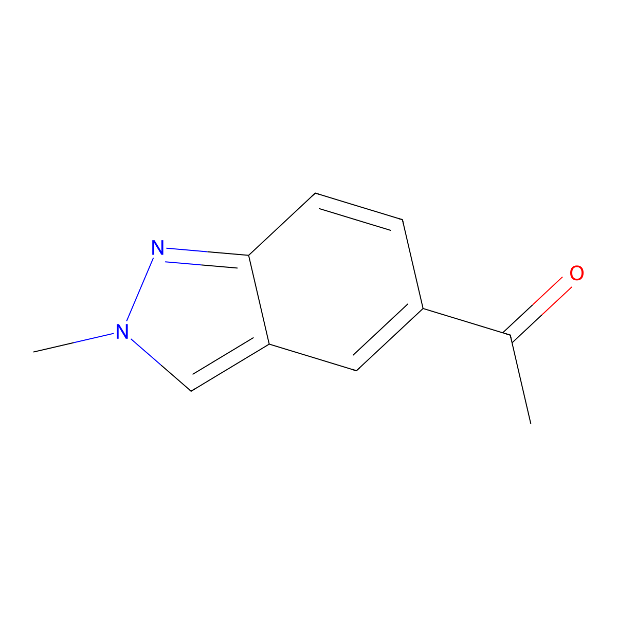 5-Acetyl-2-methyl-2H-indazole molecular structure, CAS 1159511-28-0