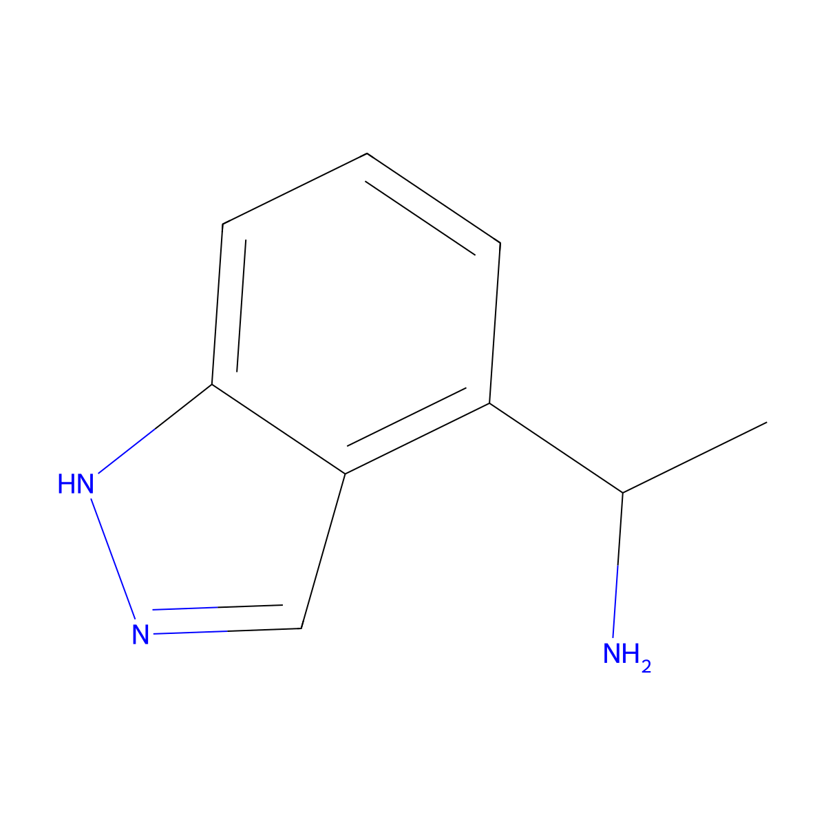 1-(1H-Indazol-4-yl)ethanamine molecular structure, CAS 1159511-31-5
