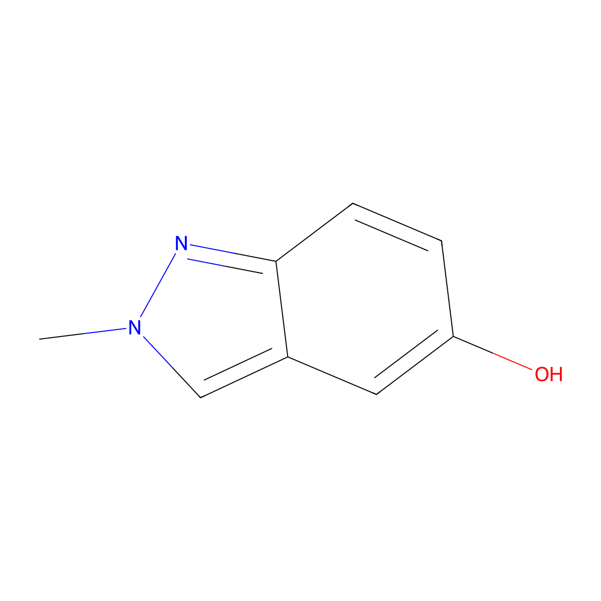 2-methyl-2H-indazol-5-ol molecular structure, CAS 1159511-41-7